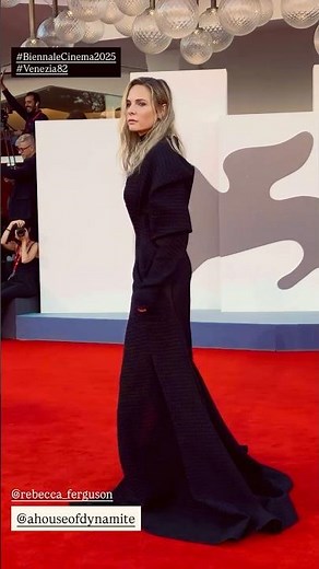 Rebecca Ferguson at the 2025 Venice Film Festival. #rebeccaferguson