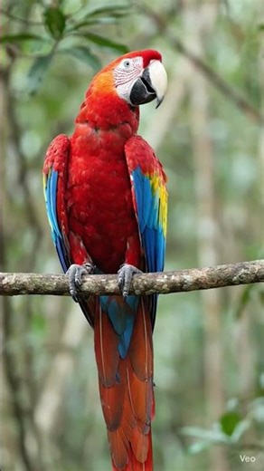 Scarlet Macaw | The Most Colorful Parrot in the World 🦜