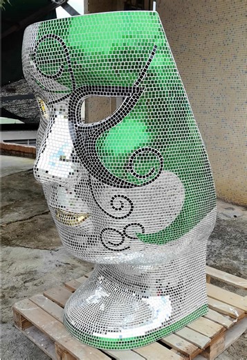 Art Mask Chair #homedecor #handmade #furniture #artist #foryou