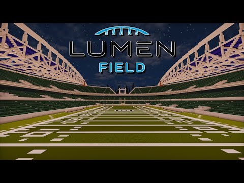 How to Build a Lumen Field Stadium - Minecraft Tutorial