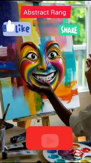 Come Back 😆 | AI Abstract Co-Artist Funny Moment 🤯 | #shorts #abstracrang