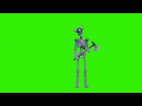 Evil Skeleton Guard FREE Greenscreen ◈ Halloween/ Fantasy VFX
