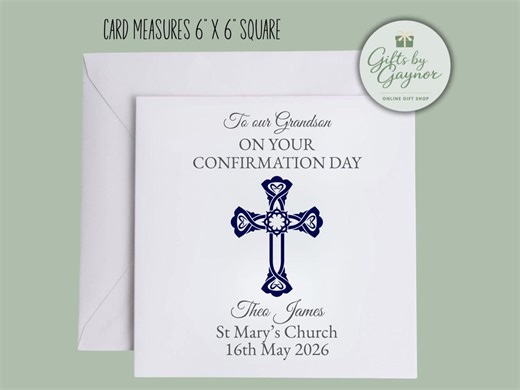 First Holy Communion/confirmation Card With Cross – Religious Communion Card, Catholic First Communion Gift Card, Christian Blessing. - Etsy