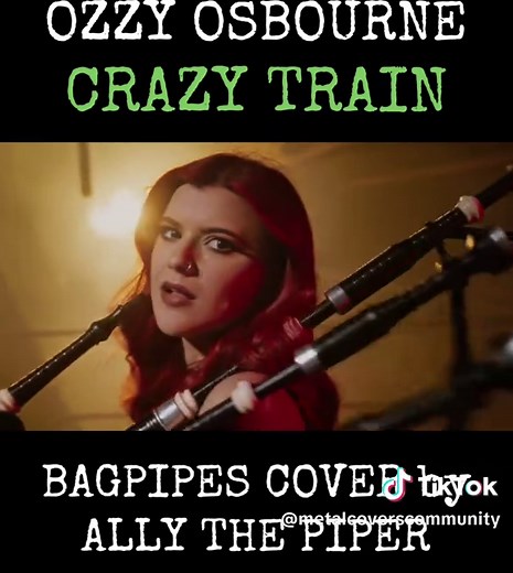 @Ozzy Osbourne - Crazy Train (Bagpipes cover by @Ally the Piper ) #bagpipescover #metalcoverscommunity