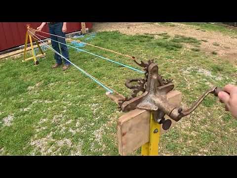 Rope Making Demonstration ~ Antique Rope Maker