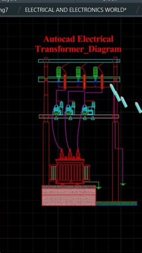 AutoCAD Electrical Transformer Diagram | Step-by-Step Electrical Drawing #electricalsafety