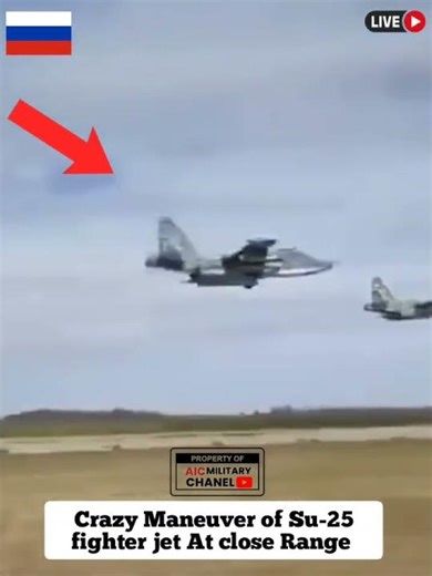 Crazy Maneuver of Su-25 fighter jet at close | part 10 #shortvideo