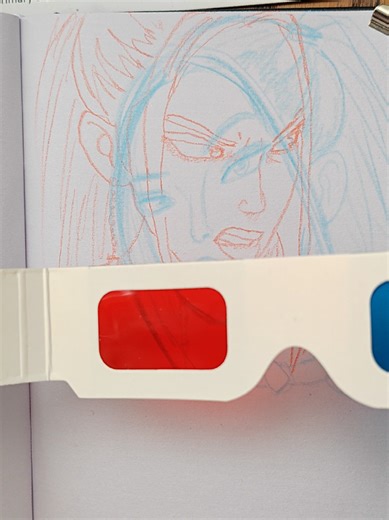 Creating 3D Glasses Art in Anime Style