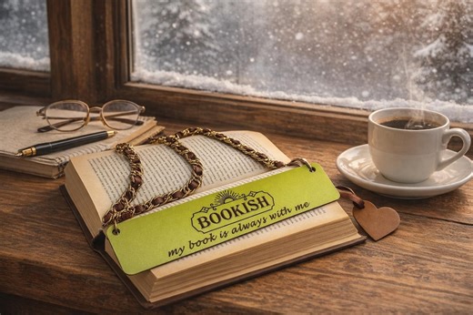 Personalized Bookmark Purse With Detachable Chain Handle, Bookish Book Carrier With Color Options - Etsy