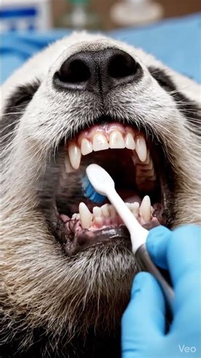 Panda dental cleaning process🐼✨ #panda #shorts