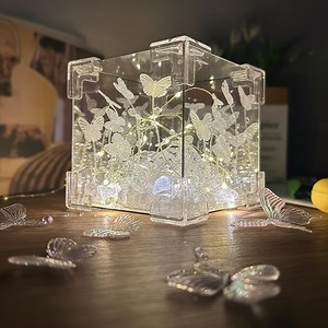 DIY Butterfly Light Box：magical Lamp That Looks Ordinary When off but Shines Beautifully When Lit, Romantic Gift for Valentine's Day - Etsy