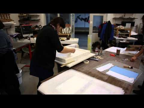 Paper casting workshop by Barbara Landes