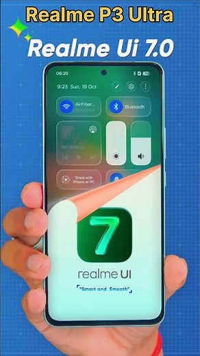 Realme UI 7.0 New Glass Design ✨ | Premium Look Update! #realme #ui7 #shorts