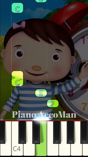 What Time Is It? – Little Baby Bum Piano Tutorial (Short)