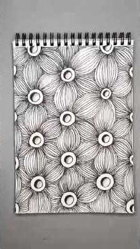Satisfying Zen Doodle Tutorial #art #drawing #inspiration #zentangle #doodle #doodleart #shorts