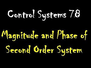 Control Systems 78: Magnitude and Phase of Second Order System: Basic Definition