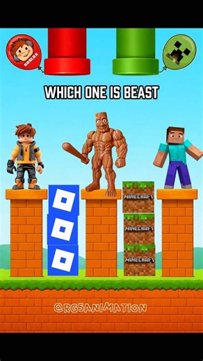 Roblox vs Minecraft 😯 Which one is best 🤔 #roblox #minecraft #animation