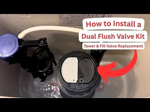 How to Fix a Running Toilet FAST | Install a Dual Flush Toilet Repair Kit (Universal 3" Valve)