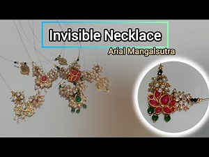 How to Make Arial Invisible Mangalsutra| Invisible Necklace Making Tutorial| #invisible #arial