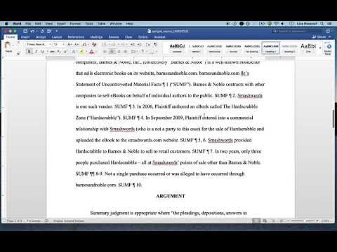 Formatting an Appellate Brief (Part 1 or 3)