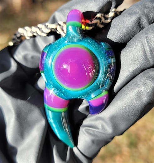 Tracker Pendant: Handmade Glass Necklace - Etsy