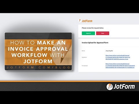 How to make an invoice approval workflow using Jotform