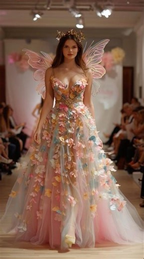 ✨ Ethereal Fairy Queen Runway#fashion #lifeisbutadream #runway