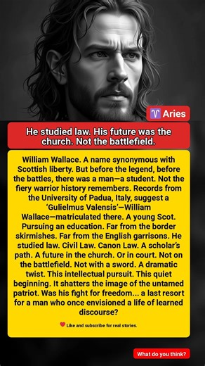 He studied law. His future was the church. Not the battlefield. #starstories #celebrity #history