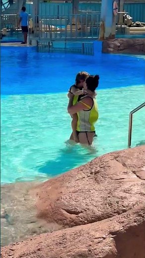 Getting Ready to Swim with Dolphins! 🐬👣 Cutest Poolside Moments Ever!