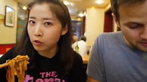 Beijing Zhajiang Noodles! These are a true Beijing specialty, and with traveling here for! With @chuchuchu0929 , Bean paste and an assortment of fresh sliced veg like cucumber, radish, and soybeans make this super fragrant and refreshing! | The Food Ranger