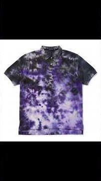 ​【タイダイ染め】ピンクのポロシャツを「紫の炎」にカスタム🔥 #shorts #tie-dye #diy #nautica