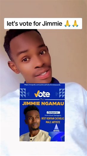 United Catholic Chorale Award 2025 Voting instructions 1.⁠ ⁠Via USSD •⁠ ⁠Dial *702*50# •⁠ ⁠Select Voting Contests •⁠ ⁠Enter contestant code •⁠ ⁠Enter number of votes (1 Vote is Kshs 10) •⁠ ⁠Complete payment 2.⁠ ⁠Via Website •⁠ ⁠Visit https://evopolls.com/polls/catholicchoraleawards •⁠ ⁠Search for *Jimmie Ngamau* as the Best Kenyan Catholic Male Artiste •⁠ ⁠Enter number of votes (1 Vote is Kshs 10) •⁠ ⁠Complete payment@Jimmie Ngamau @laurence @Fr.Njiraini & Friends Music #catholictiktok #vrcthika