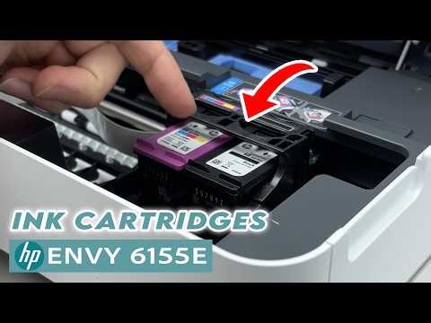 HP Envy 6155e : How to Replace the Ink Cartridges