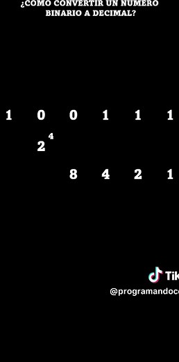 ¿CÓMO CONVERTIR UN NÚMERO BINARIO A DECIMAL? #MATEMATICAS #SISTEMABINARIO #SISTEMADECIMAL #SISTEMANUMERICO #BINARY #PROGRAMACION #DECIMAL