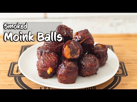 Bacon Wrapped Moink Balls | Smoked Moink Balls | Bradley Smoker Recipes