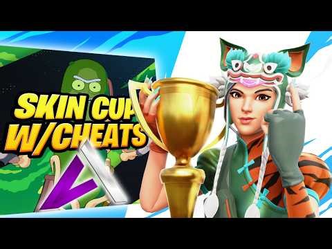 I Tried Using Fortnite CHEATS In The Skin Cup..
