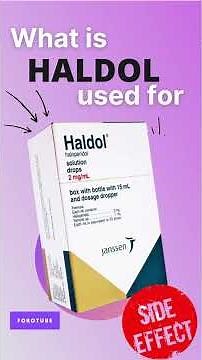 HALDOL SIDE EFFECTS 💊 - What is haldol used for