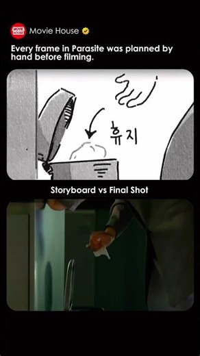 Parasite Storyboard vs Final Shot