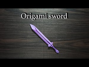[DETAILED TUTORIAL] Origami Sword | Easy Step-by-Step