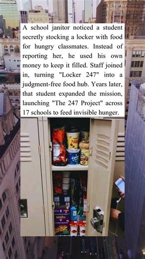 Janitor Turns Locker Into Secret Food Pantry for Kids 🥪