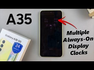 Samsung Galaxy A35 5G: How To Add Multiple Clocks To Always ON Display