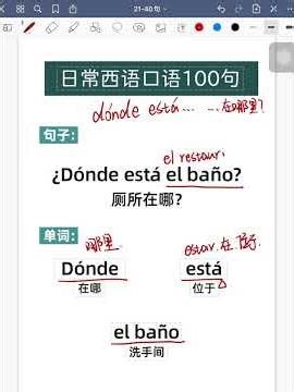 西语日常口语100句讲解【24】能再给我拿一个吗 #西语 #西班牙语 #Español