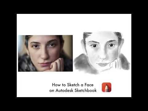 How to Sketch a Face on Autodesk Sketchbook - Portrait Sketching