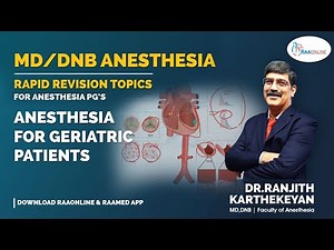 Anesthesia for Geriatric Patients