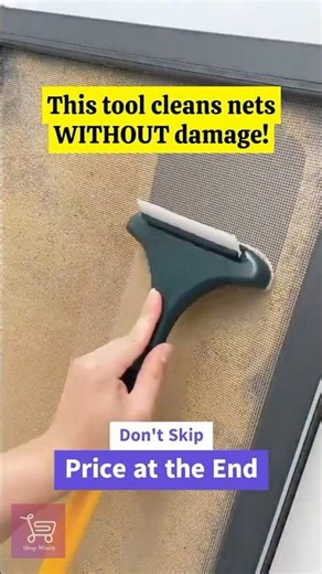 Clean Window Mesh Like a Pro! 2-in-1 Screen Cleaning Brush Hack