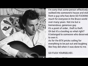 Bruce Springsteen - Stop The War (1982 rehearsal Electric Nebraska UNCIRCULATED)