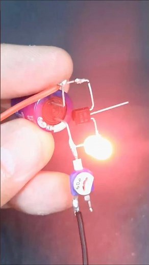 Built a Blinking LED Flasher Circuit Using 5K Variable Resistor