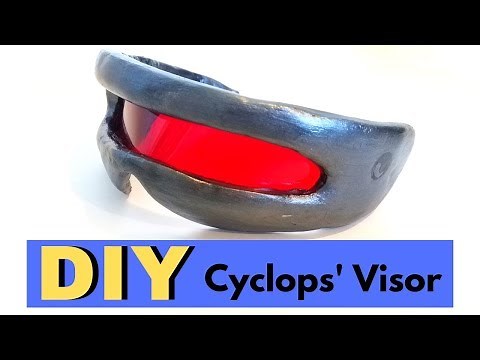 Cyclops' Visor from Dark Phoenix | Cardboard and Polymer Clay DIY