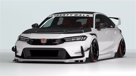 Liberty Walk Now Has a Wide Body Kit For the Honda Civic Type R