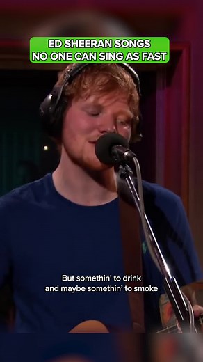 Fastest Singing Challenge: Ed Sheeran Songs